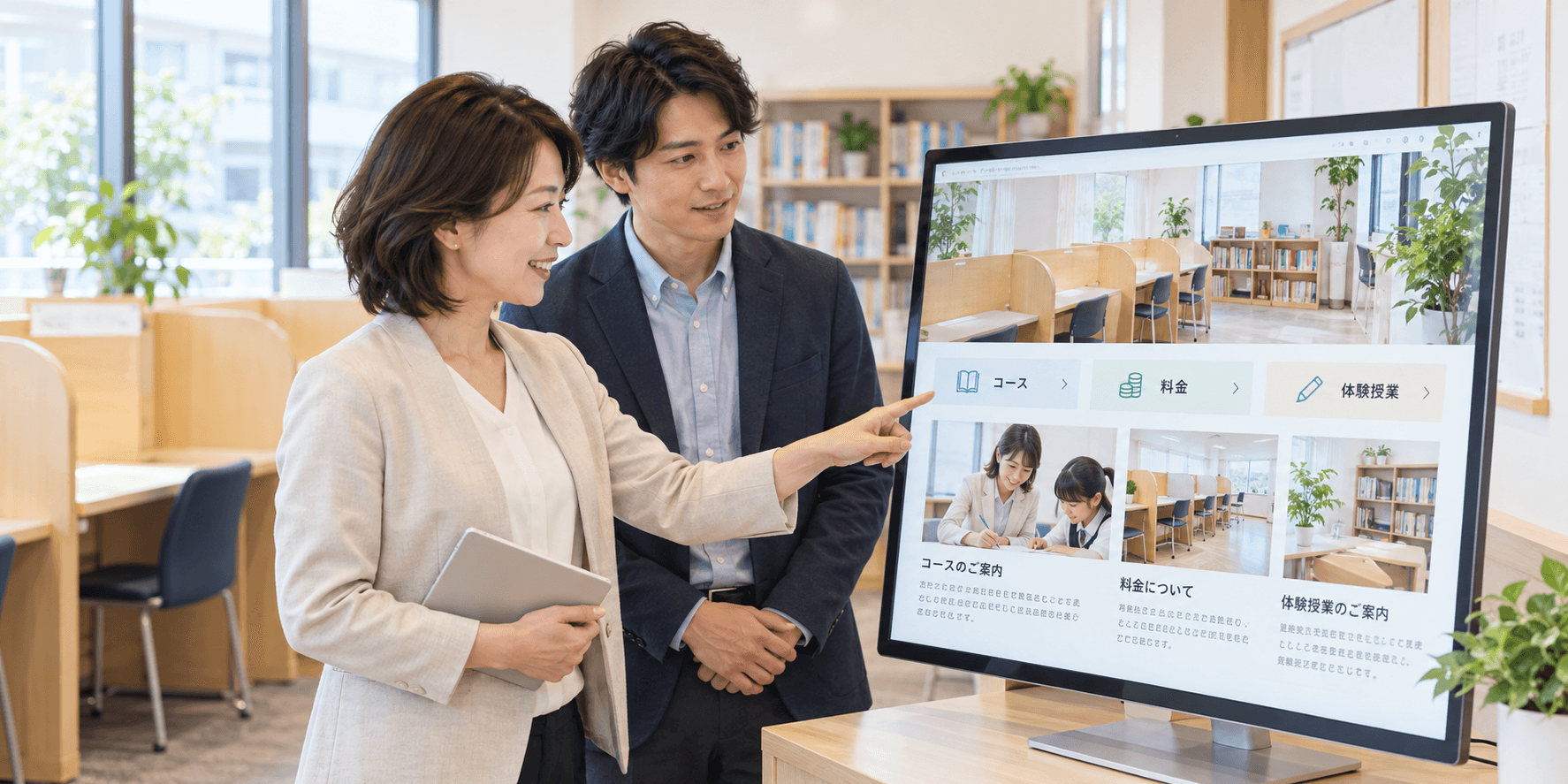 学習塾のホームページ制作｜体験授業を検討できる情報とページ構成